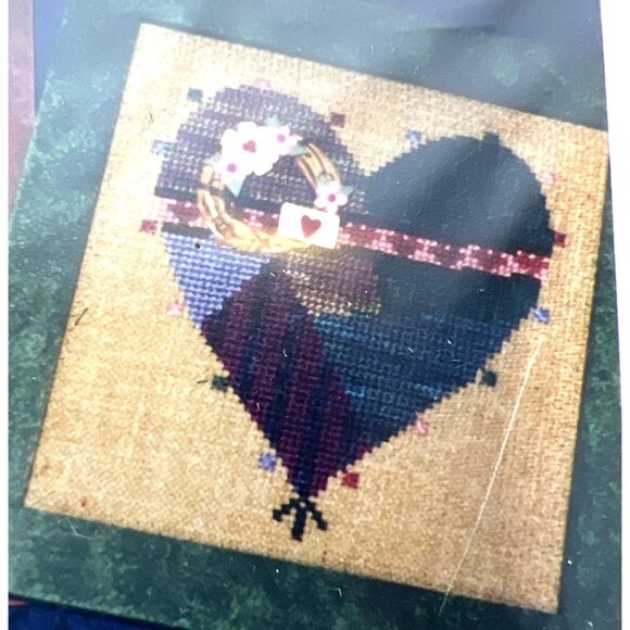 Patchwork Hearts Cross Stitch Kit By Nancys Needle - Picture 2 of 5